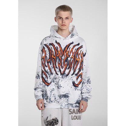 Unisex Hoodies Saint Michael Fashion Loose Hoodie