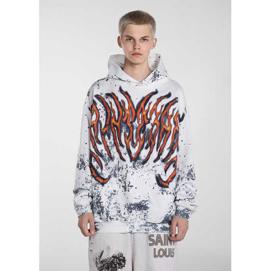 Unisex Hoodies Saint Michael Fashion Loose Hoodie