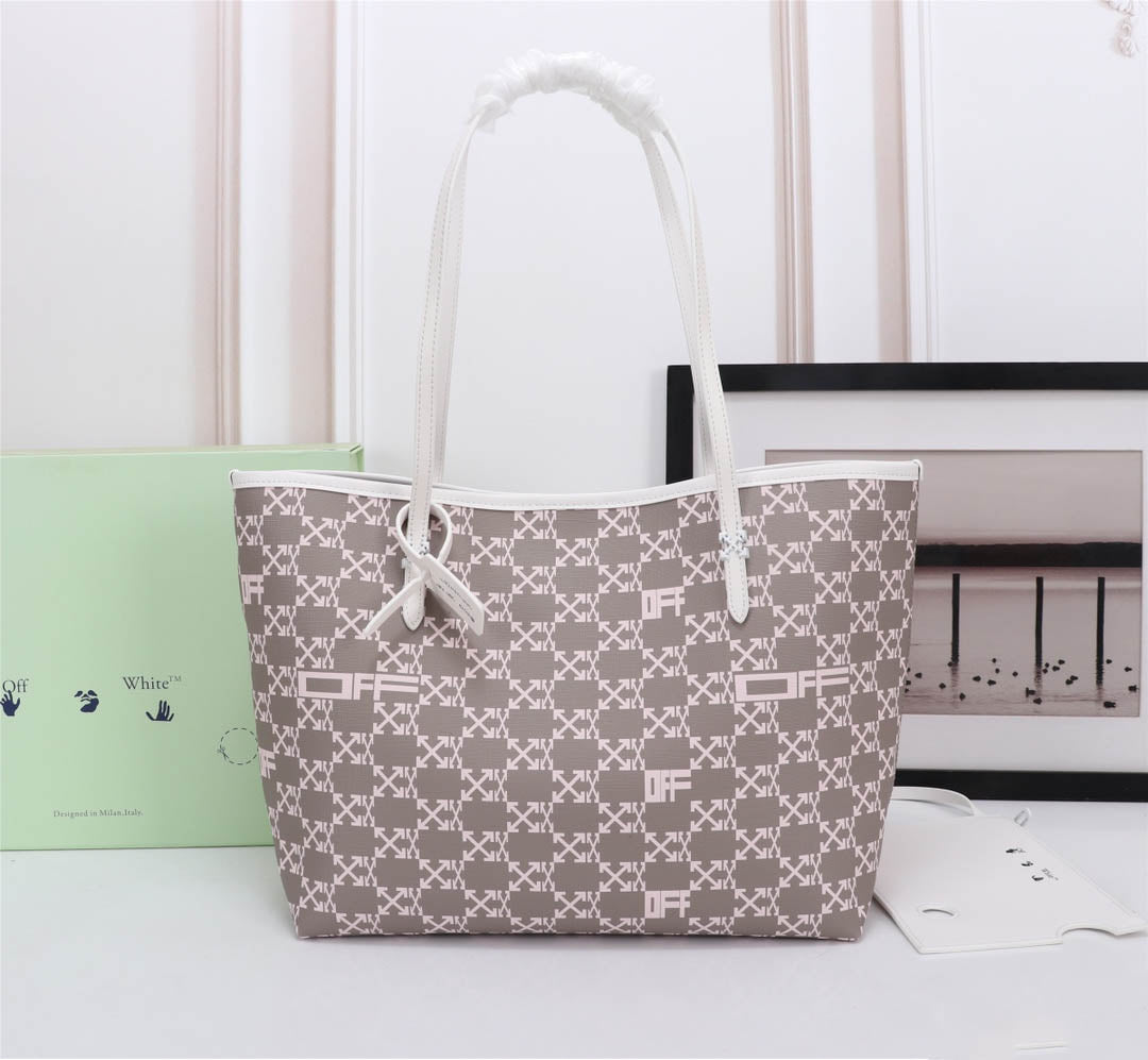 Off White Bag Casual Outdoor Convenient Tote Bag