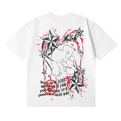 Hellstar T Shirts Retro abstract print