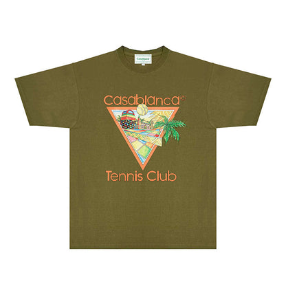 Casablanca T Shirts Fashion Print Street