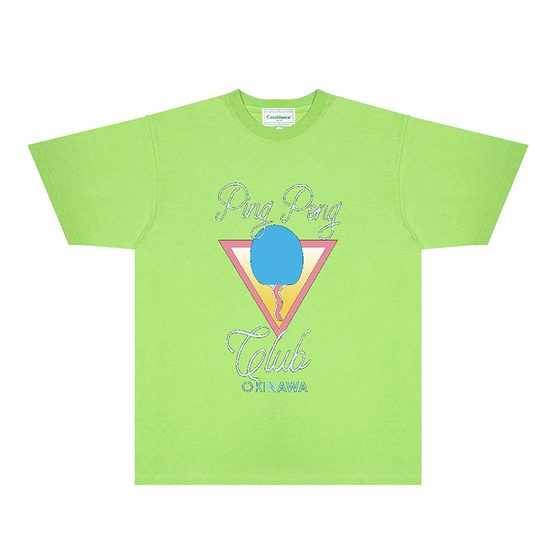 Casablanca T Shirts Fashion Print Street