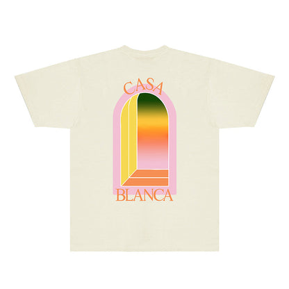 Casablanca T Shirts Fashion Print Street