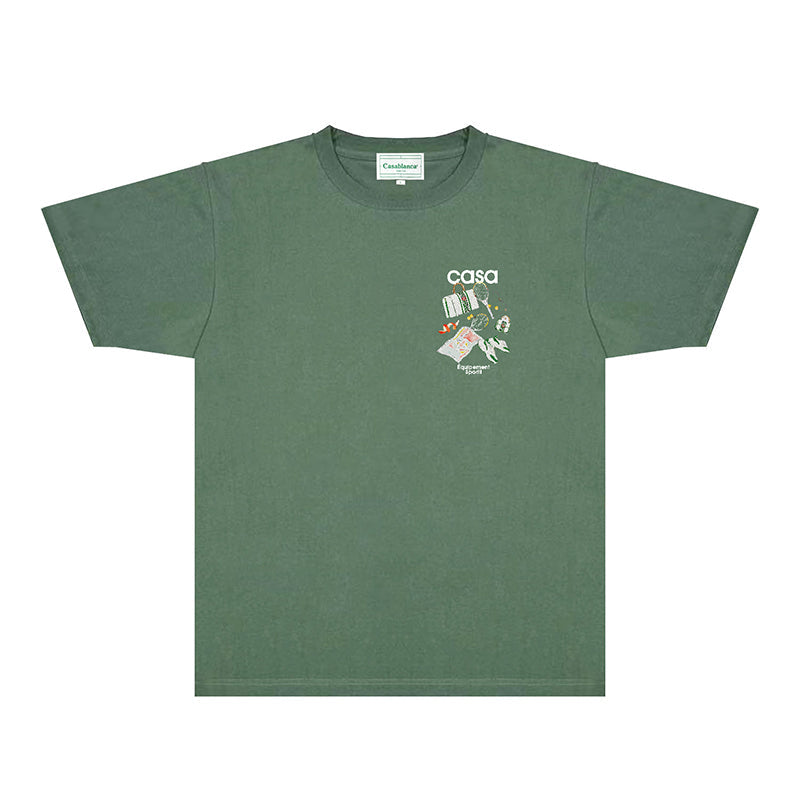 Casablanca T Shirts Fashion Print Street