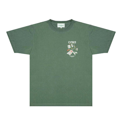 Casablanca T Shirts Fashion Print Street