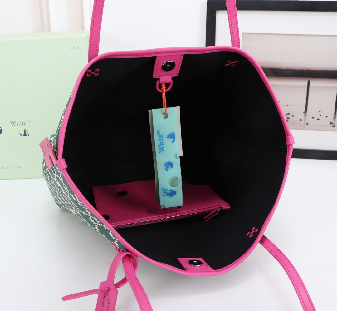 Off White Bag Casual Outdoor Convenient Tote Bag