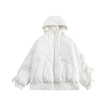 Unisex Coat Winter Hooded Jacket Warm-Keeping Cotton Clothing Boys and Girls Loose