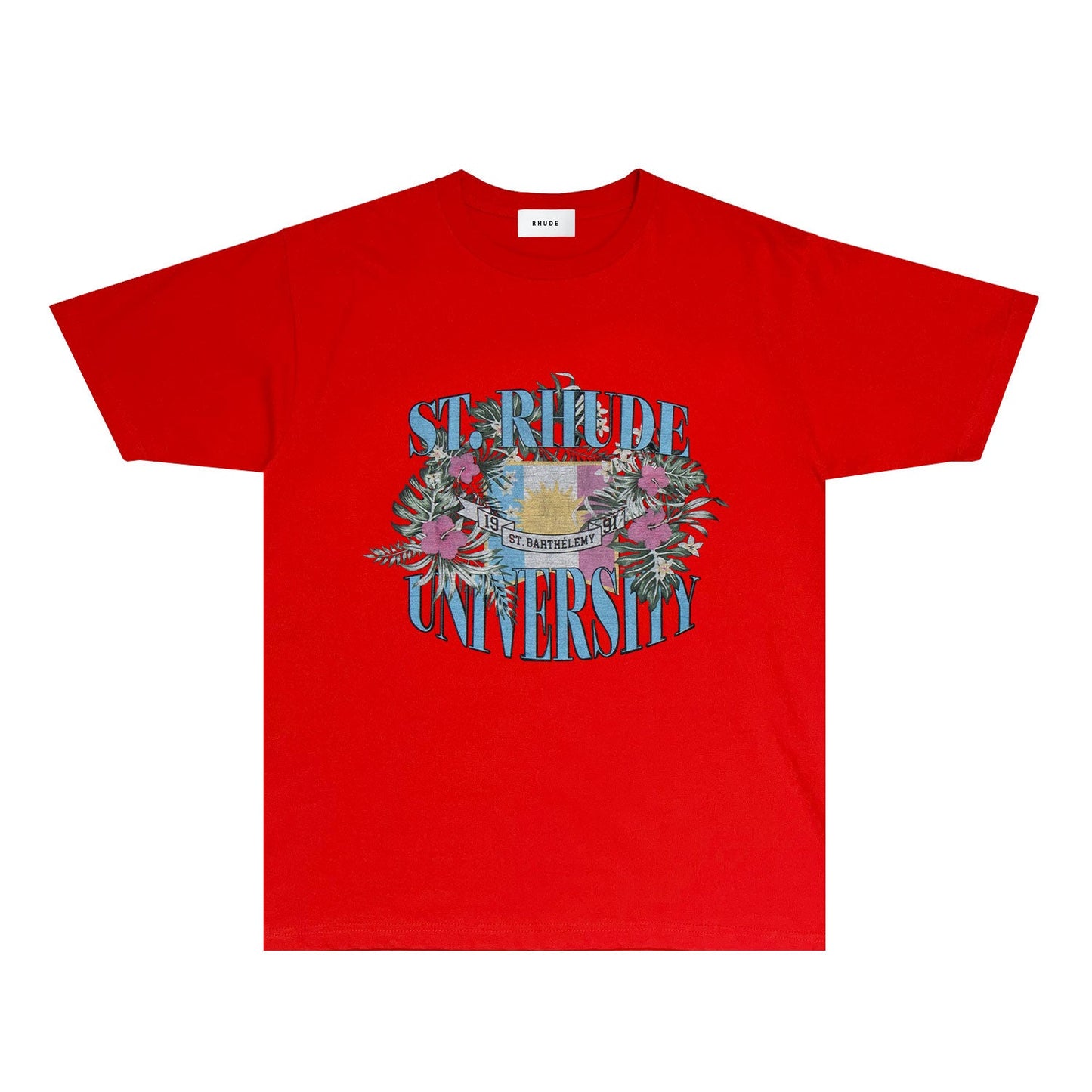 Rhude T Shirts Printed Trendy Pure Cotton