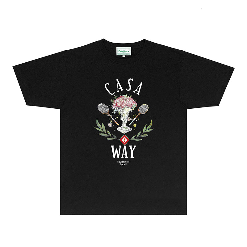 Casablanca T Shirts Fashion Print Street