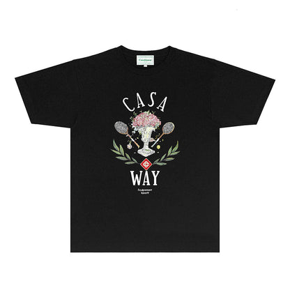 Casablanca T Shirts Fashion Print Street