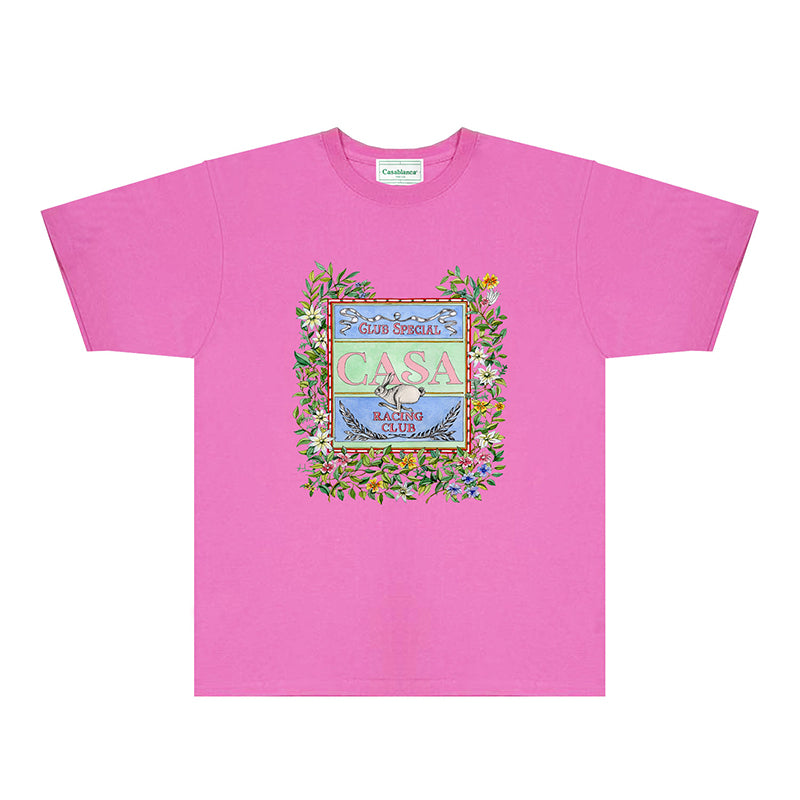 Casablanca T Shirts Fashion Print Street