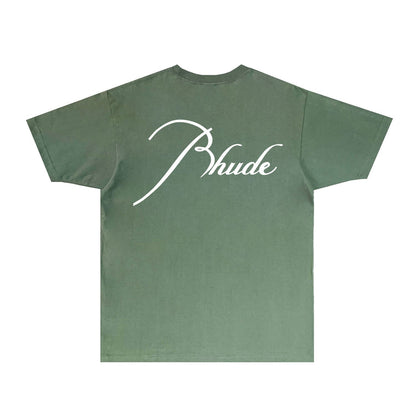 Rhude T Shirts Printed Trendy Pure Cotton