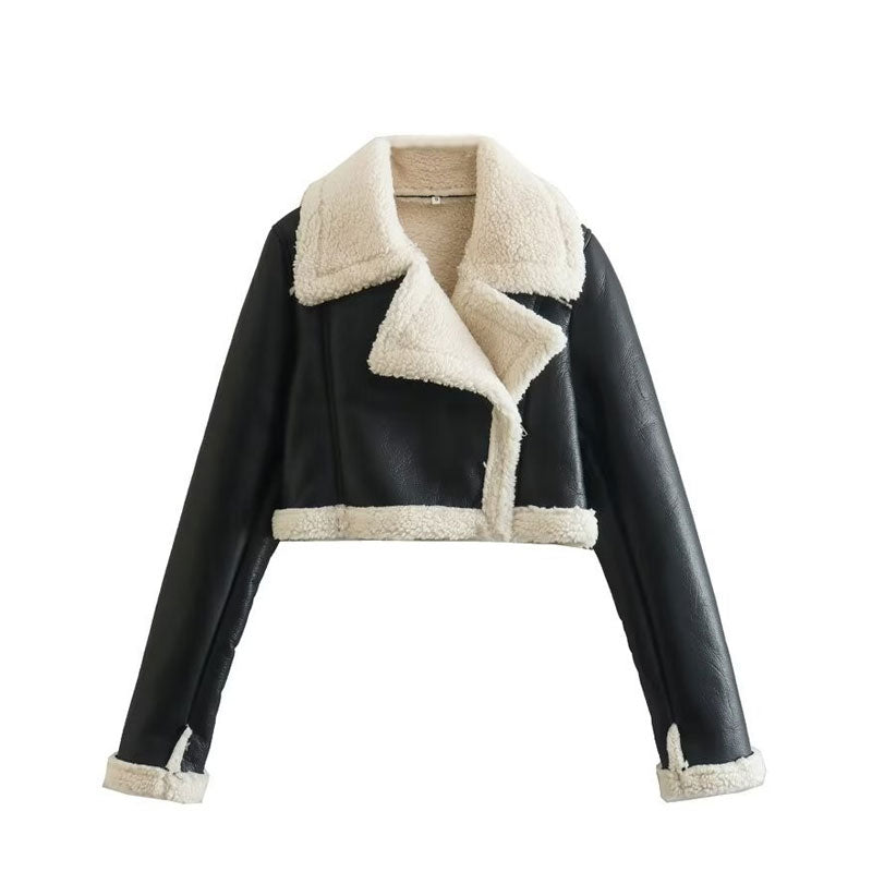 Women Cotton Coat Fleece Double-Sided Jacket