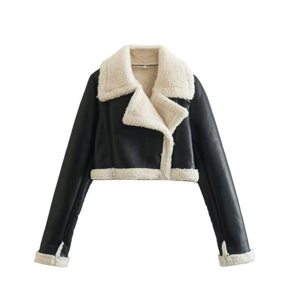 Women Cotton Coat Fleece Double-Sided Jacket