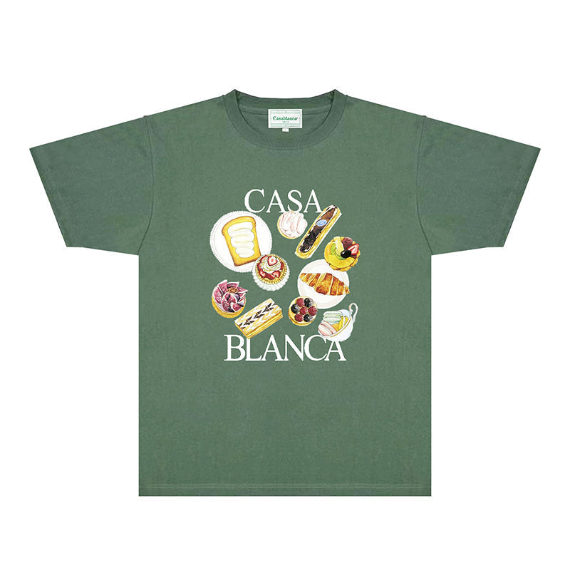 Casablanca T Shirts Fashion Print Street