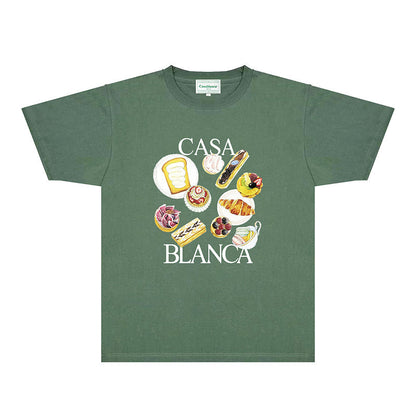 Casablanca T Shirts Fashion Print Street