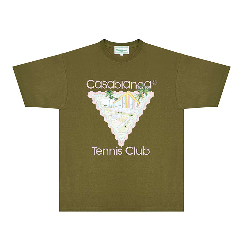 Casablanca T Shirts Fashion Print Street
