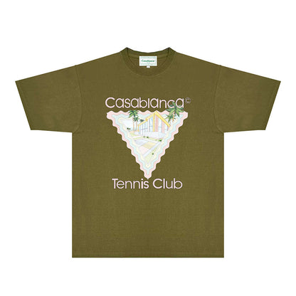 Casablanca T Shirts Fashion Print Street