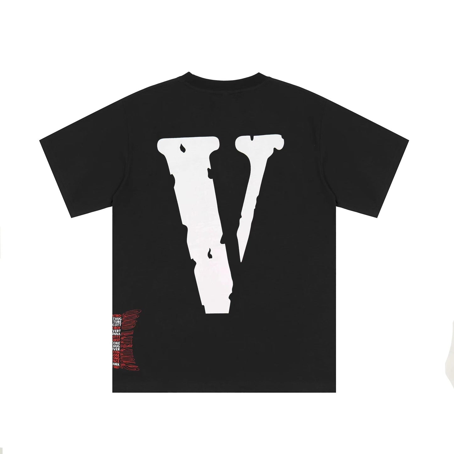 Vlone T Shirts Irregular Letter Print Short-Sleeve T-shirt Men and Women Couple BF Loose Half Sleeve
