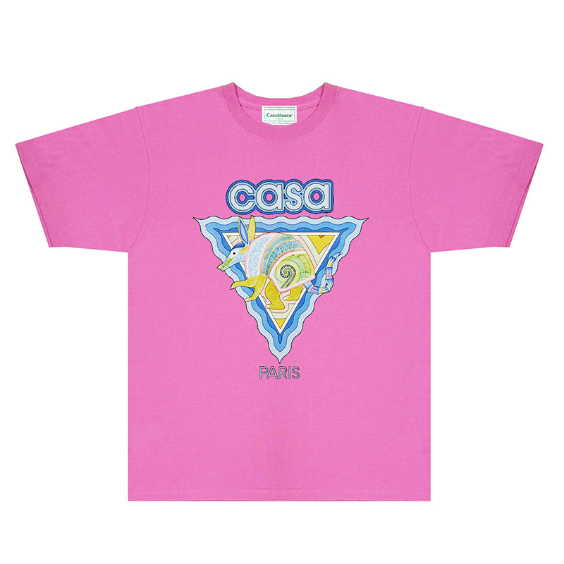 Casablanca T Shirts Fashion Print Street