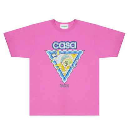 Casablanca T Shirts Fashion Print Street