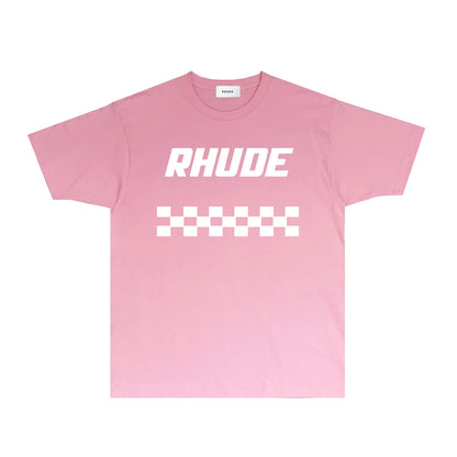 Rhude T Shirts Printed Trendy Pure Cotton