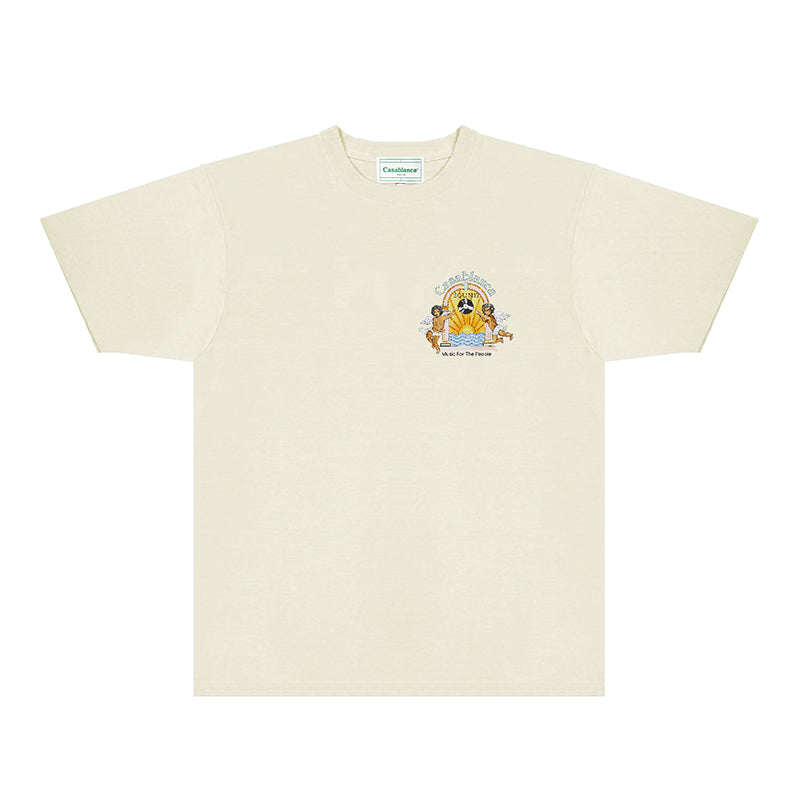 Casablanca T Shirts Fashion Print Street