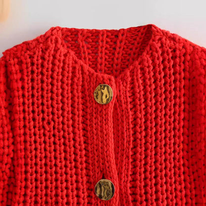 Women Tops Spring/Summer Knitted Vest Single Breasted Short Vest