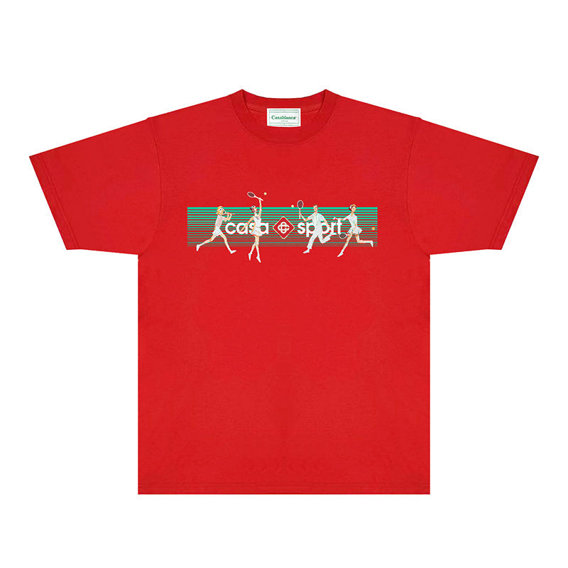 Casablanca T Shirts Fashion Print Street