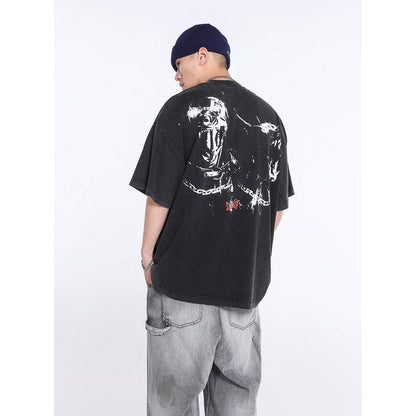 Unisex T-Shirts Saint Michael Old Dog Pattern T-Shirt
