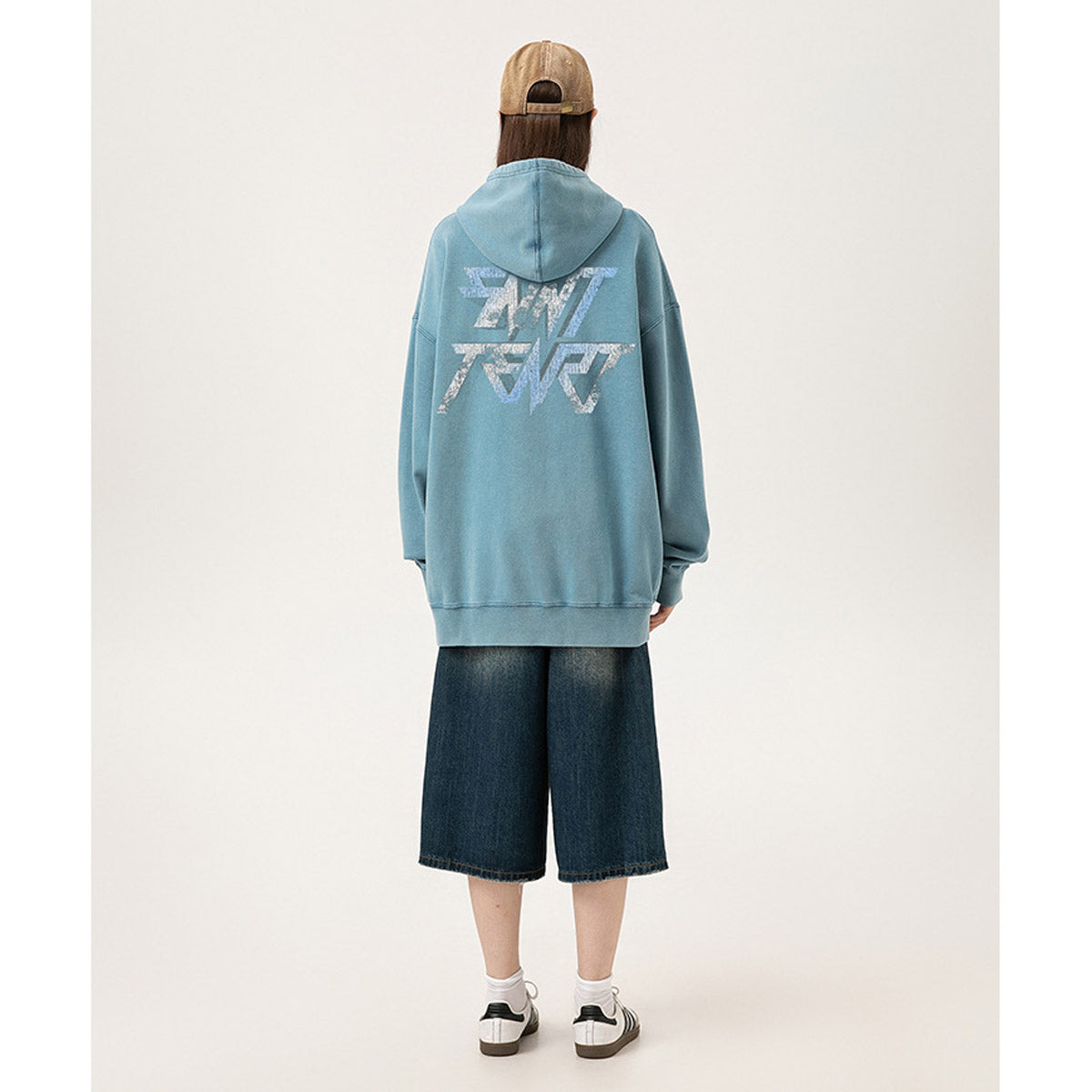 Unisex Hoodies Saint Michae Old Loose Hoodie