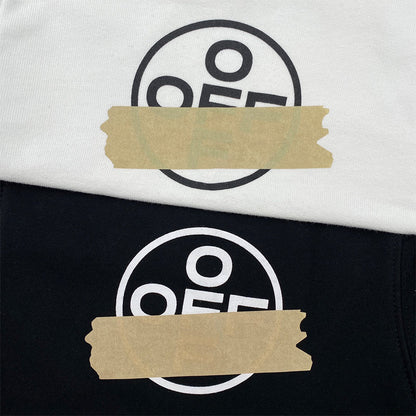 OW Hoodie Hot Stamping Tape Zipper Long-sleeved Sweatshirt