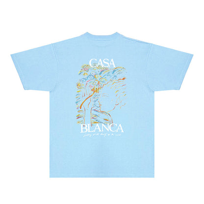 Casablanca T Shirts Fashion Print Street