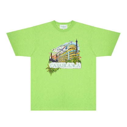 Casablanca T Shirts Fashion Print Street