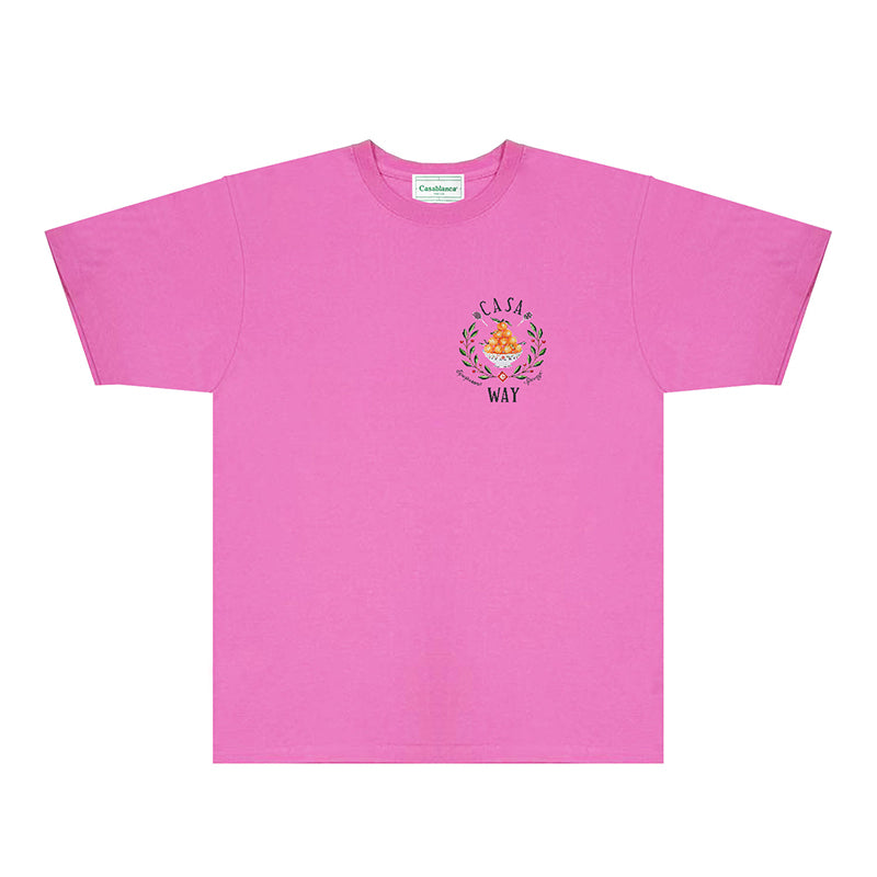 Casablanca T Shirts Fashion Print Street