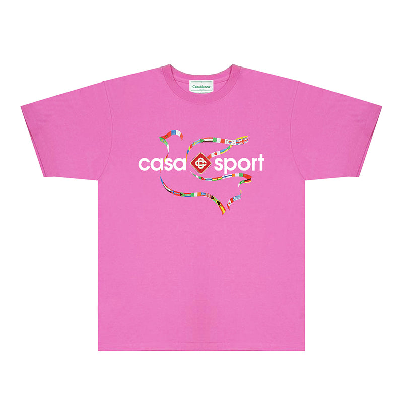 Casablanca T Shirts Fashion Print Street