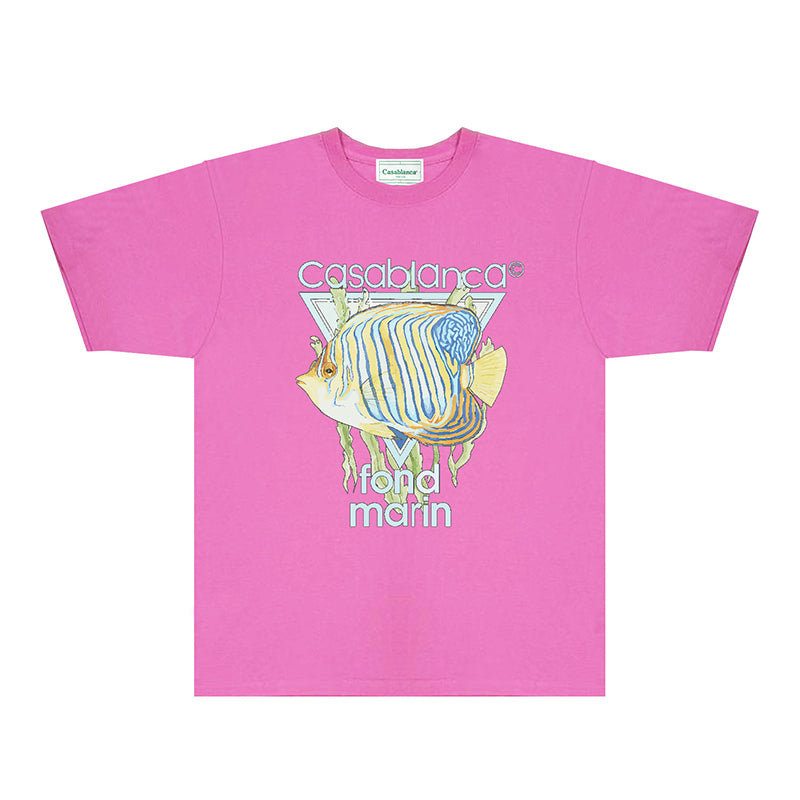 Casablanca T Shirts Fashion Print Street