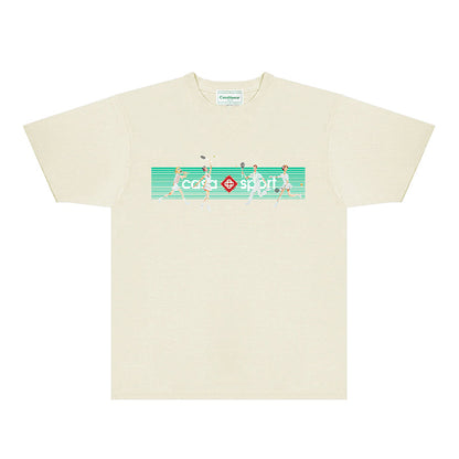 Casablanca T Shirts Fashion Print Street