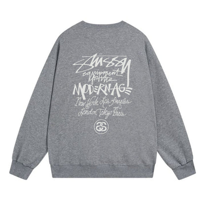 Stussy Sweatshirts Crew Neck Fleece Sweater