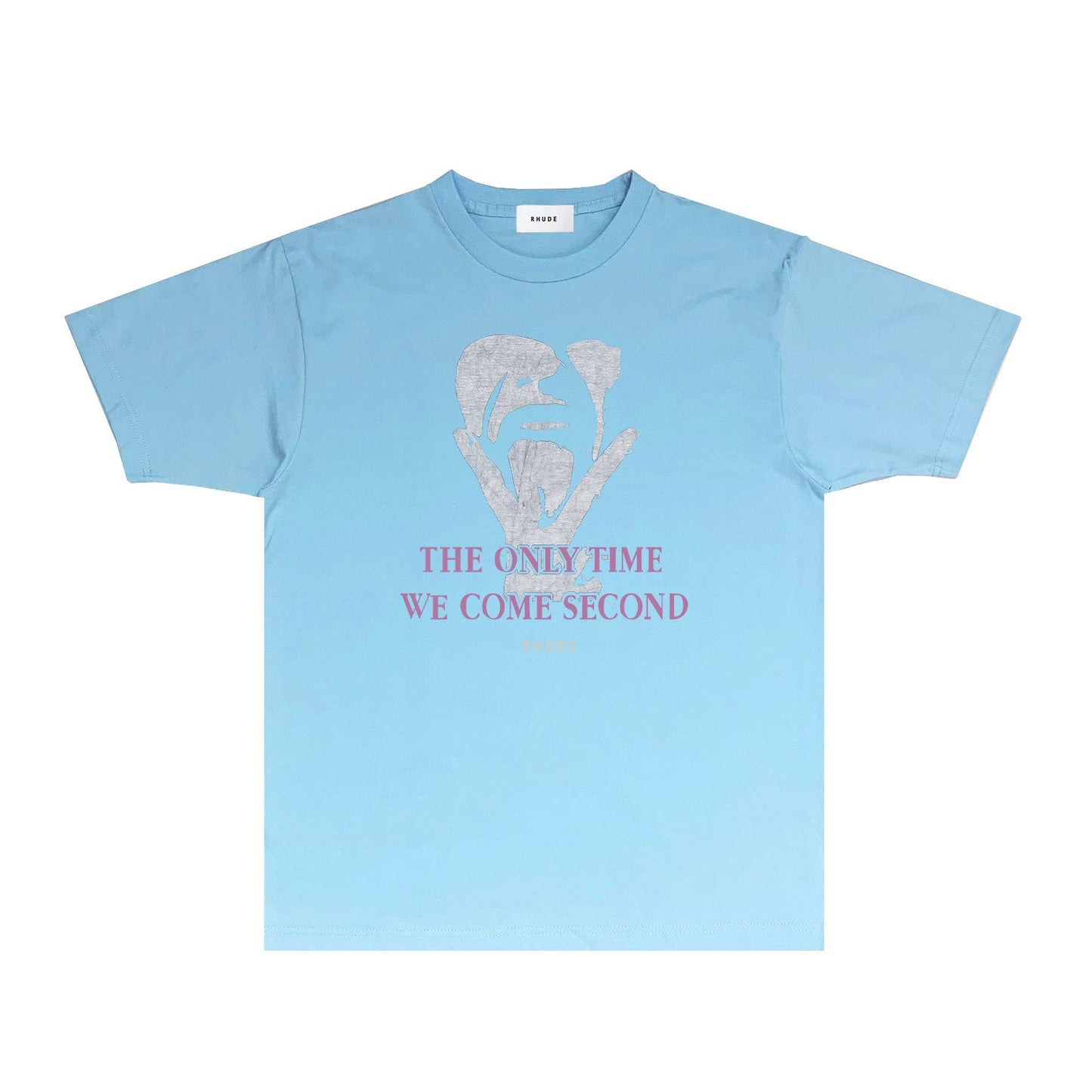 Rhude T Shirts Printed Trendy Pure Cotton