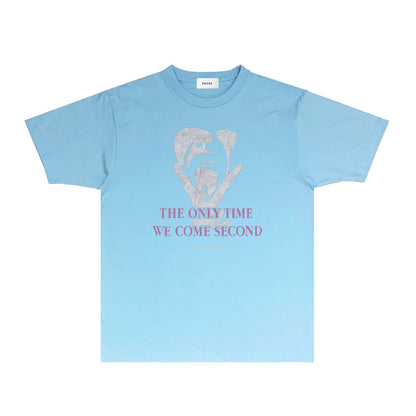 Rhude T Shirts Printed Trendy Pure Cotton
