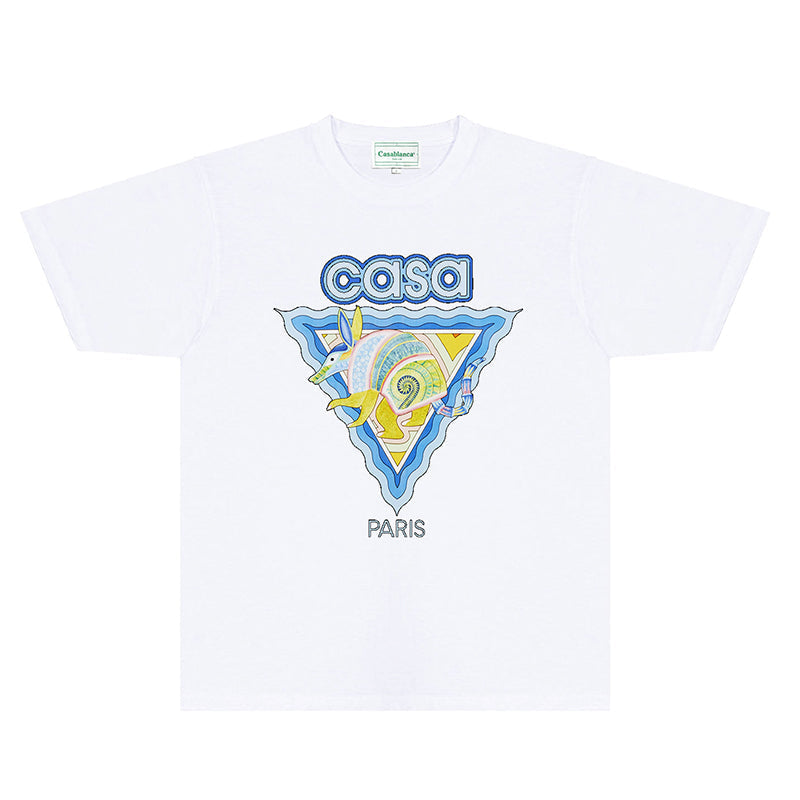 Casablanca T Shirts Fashion Print Street