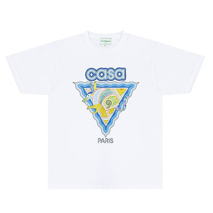Casablanca T Shirts Fashion Print Street