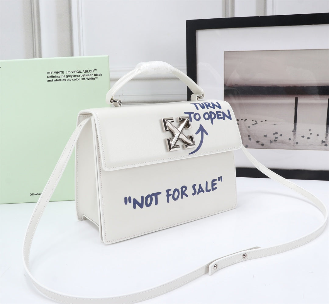 Off White Bag Casual Outdoor Convenient Tote Bag