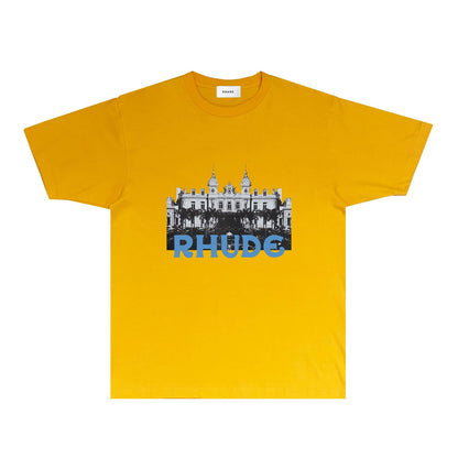 Rhude T Shirts Printed Trendy Pure Cotton