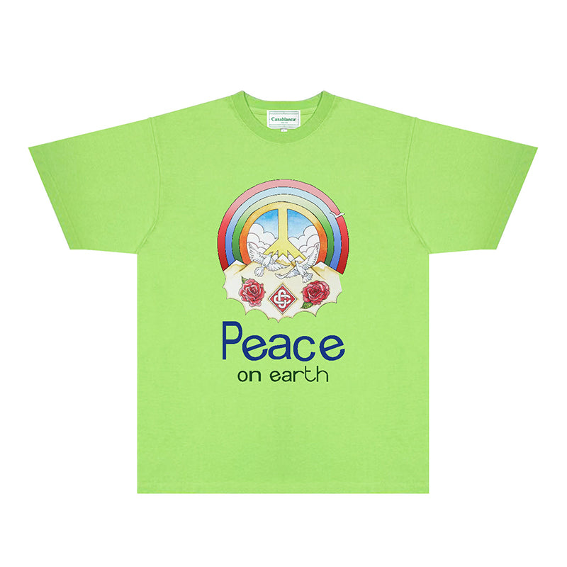 Casablanca T Shirts Fashion Print Street