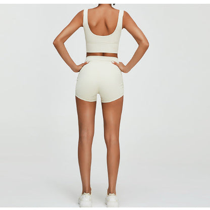 Women Yoga Set Sports Suit Sports Underwear Sports and Fitness Shorts
