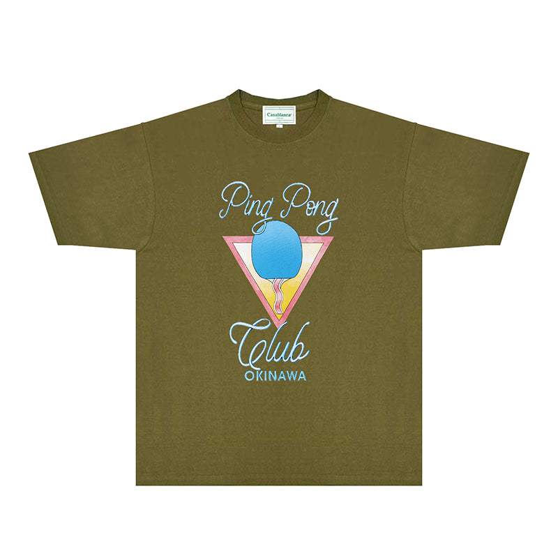 Casablanca T Shirts Fashion Print Street