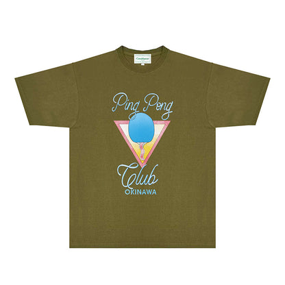 Casablanca T Shirts Fashion Print Street