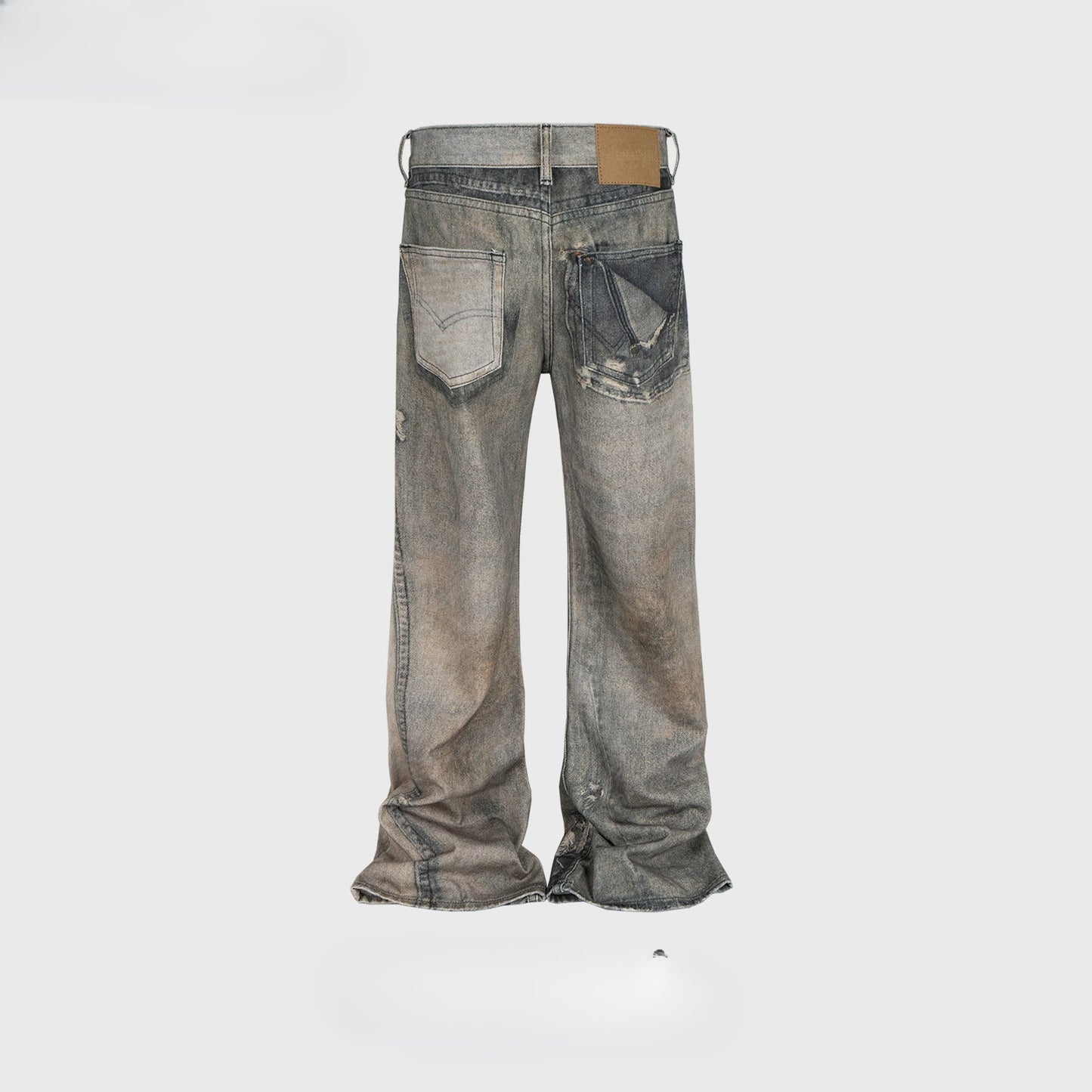 MIJKO Men's Vintage Pants MIJKO Men's Women's Ripped Printed Jeans